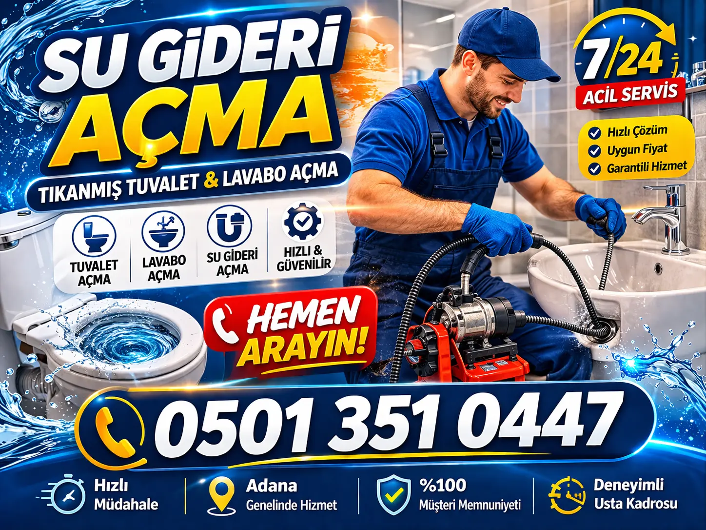 Tuvalet Taştı Acil Usta